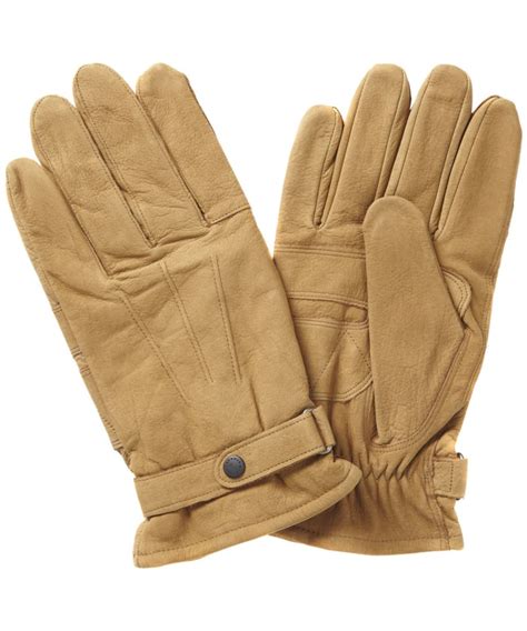 Mens Barbour Leather Thinsulate Gloves