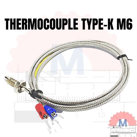 Jual Probe Sensor Suhu Termokopel Type K M Probe Pengukur Temperatur