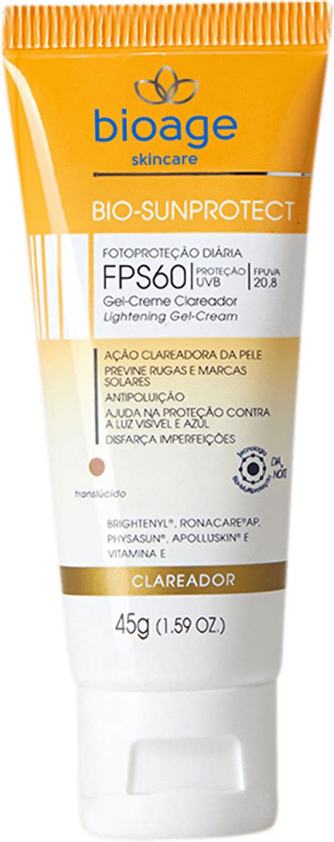 Protetor Solar Bioage Bio SunProtect Uniformizador FPS60 Beleza Na Web