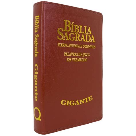 Bíblia Sagrada RC Letra Gigante Palavras De Jesus Em Vermelho Harpa e