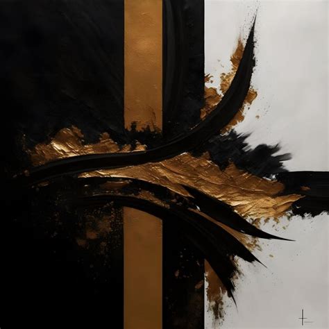 Premium AI Image | Background illustration abstract golden black