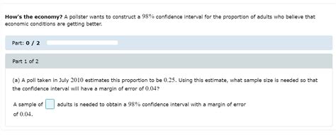 Solved A A Poll Taken In July Estimates This Chegg