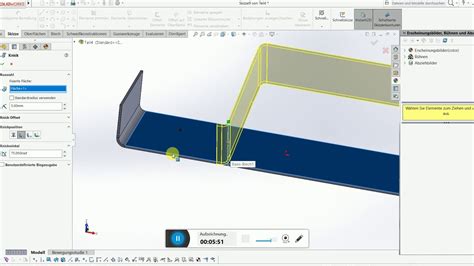 Solidworks Blech Und Biegungen Youtube