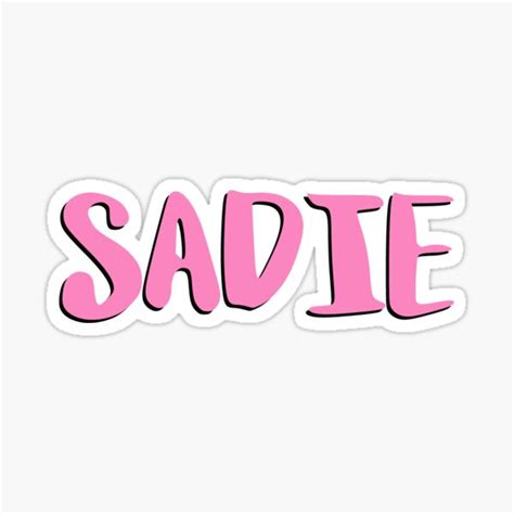 Pink Sadie Sticker For Sale By Ftml Redbubble