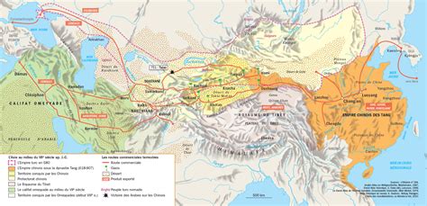 Carte Les Routes De La Soie Lhistoire Fr