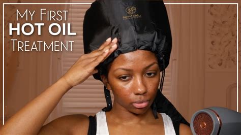 Diy Hot Oil Treatment My First Hot Oil Treatment On Relaxed Hair