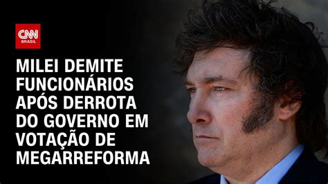 Milei Demite Funcion Rios Ap S Derrota Do Governo Em Vota O Agora