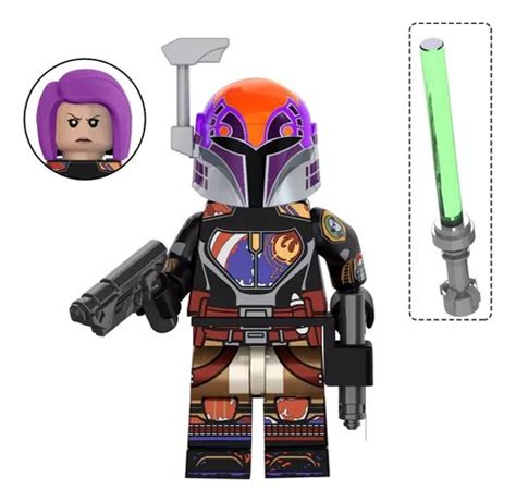 Sabine Wren Mandaloriano Ahsoka Star Wars Blocos Montar Parcelamento