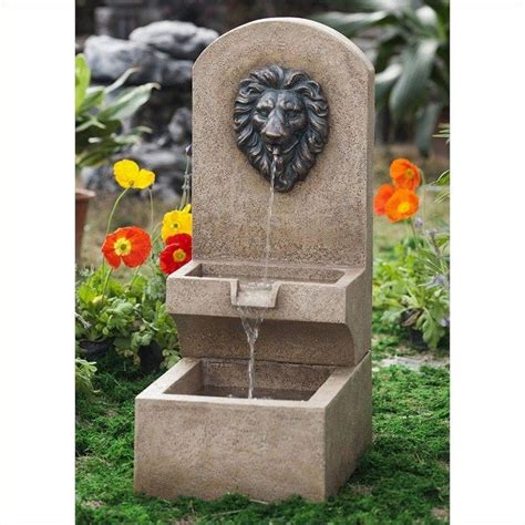 Jeco Lion Head Wall Tier Fountain Walmart