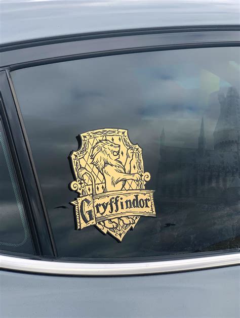 Harry Potter Car Decals Window Decal Hogwarts Car Decal Gryffindor