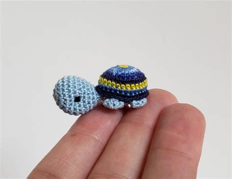 Porte Clés tortue de terre amigurumi tortue miniature Kawaii Etsy