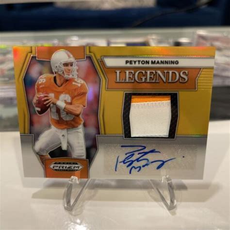 2024 Panini Prizm Draft Picks Legends Patch Autographs Gold Prizm