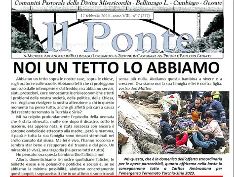 Il Ponte 12 febbraio 2023 Comunità Pastorale Divina Misericordia