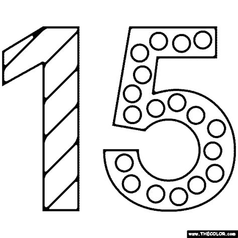 number  coloring pages