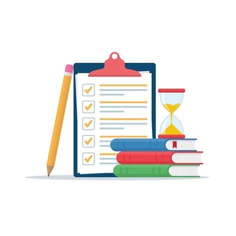Exam preparation at school or university. 7749693 Vector Art at Vecteezy