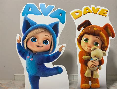 Dave and Ava standee, Hobbies & Toys, Toys & Games on Carousell