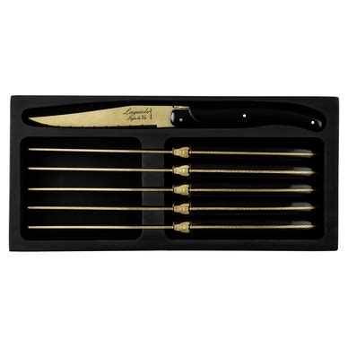 Steakmesser Laguiole Style De Vie Prestige Line Gold Stonewash