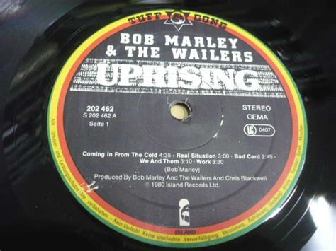 Lp Bob Marley The Wailers Uprising Zion Train Aukro