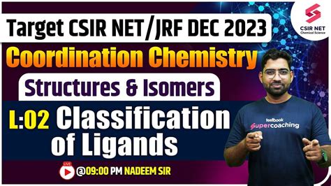 Target CSIR NET DEC 2023 Coordination Chemistry L 02