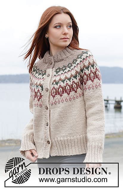 Ravelry 244 10 Forest Echo Cardigan Pattern By DROPS Design