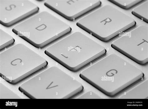 Closeup View Of Buttons On Modern Computer Keyboard Stock Photo Alamy