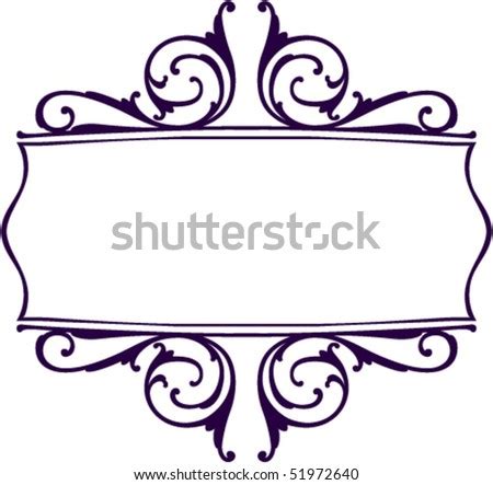 Decorative Scroll And Border Stock Vector Illustration 51972640 ...