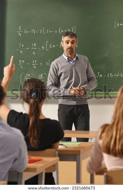 Math Teacher Giving Lessons Classroom Students Stock Photo 2321680673 ...