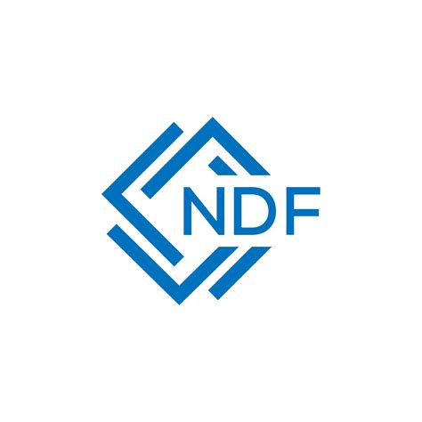 ndf letter logo design  white background ndf creative circle letter