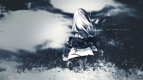 [Wallpaper] Anime girl in the snow : Animewallpaper