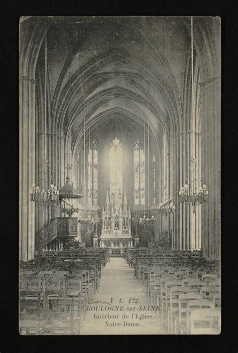 Intérieur de l Eglise à Boulogne Billancourt Cartorum