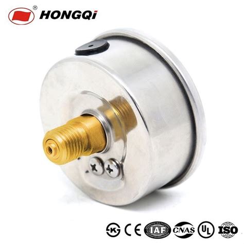 Hongqi Mm Oiled Radial Direction Stainless Steel Case Pressure Gauge