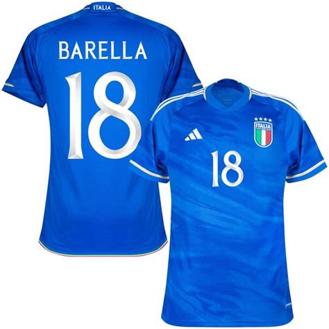 ITALY HOME JERSEY 2023 2024 BARELLA Foot Soccer Pro