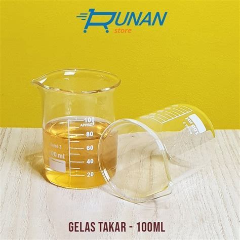 Jual Gelas Ukur Ml Gelas Takar Ml Beaker Glass Measuring Glass