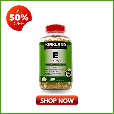 Kirkland Signature Vitamin E 400 I U 500 Softgel Original Kirkland