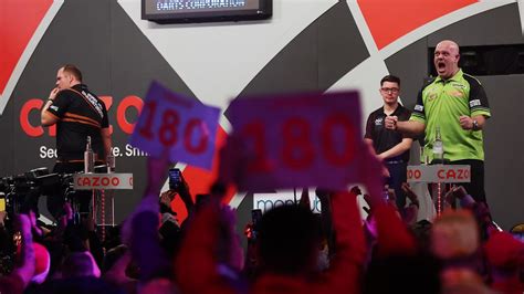 Darts Results Michael Smith Michael Van Gerwen And Chris Dobey Reach