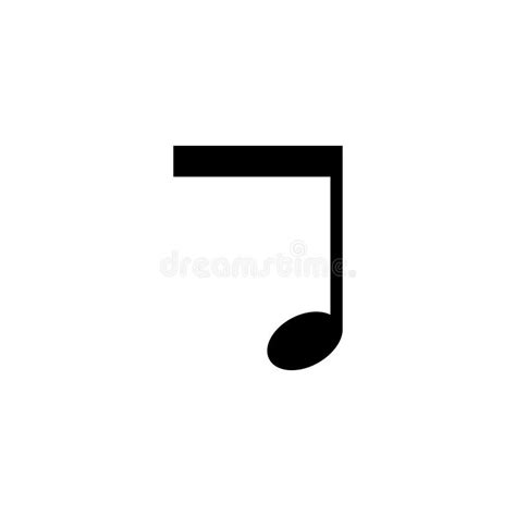 Illustration of a Quaver Musical Note Stock Illustration - Illustration ...