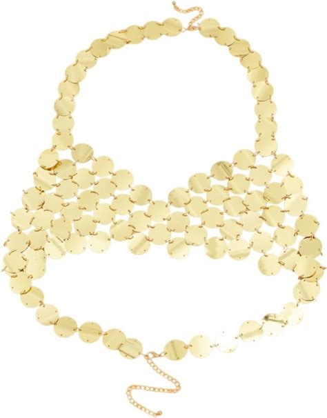 Plastic Sequin Body Chain For Women Sexy Beach Bikini Circular Dress