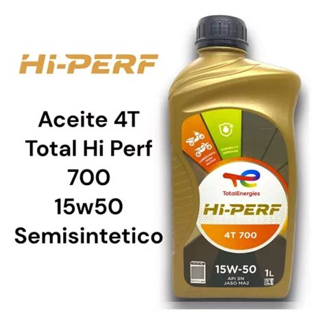 Aceite Moto 4t 15w50 Total Hi Perf 700 Jaso Ma2 X 1 Litro MercadoLibre