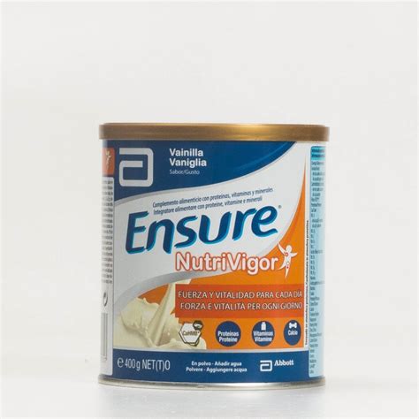 Ensure Nutrivigor Lata 400 G Sabor Vainilla Farmacia Barata