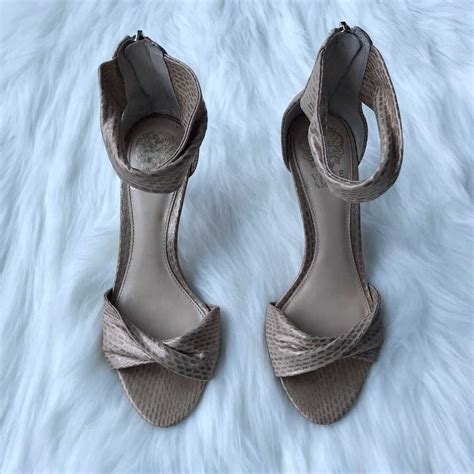 Vince Camuto Nude Open Toe Formal Heels Gem