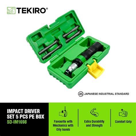 Jual TEKIRO OBENG KETOK 5 PCS BOX PE OBENG KETOK SET TOOLS ALAT