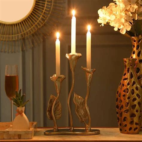 Stunning Triple Candle Holder (Silver) - WallMantra