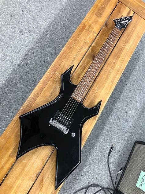 B C Rich Warlock Black Electric Guitar Reverb