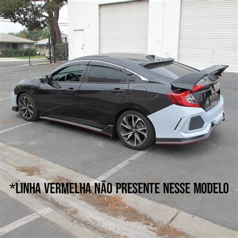 KIT PARA CHOQUE TRASEIRO TYPE R HONDA CIVIC G10 Vo6