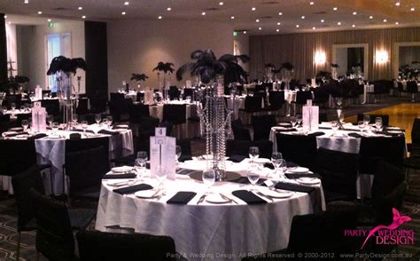 Black Feather Top Centrepieces Feather Tops Centerpieces Table