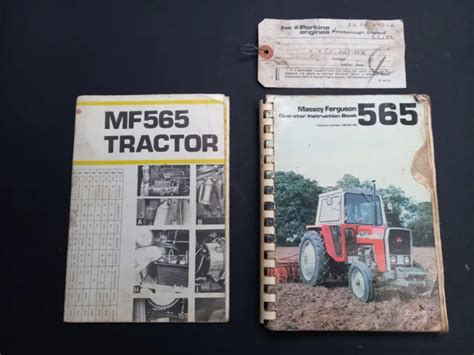 Massey Ferguson Tractor Mf Operators Manual Book And Maintenance