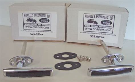 Find 1928 1929 Model A Ford Outside Door Handle Set With Pads And Screws