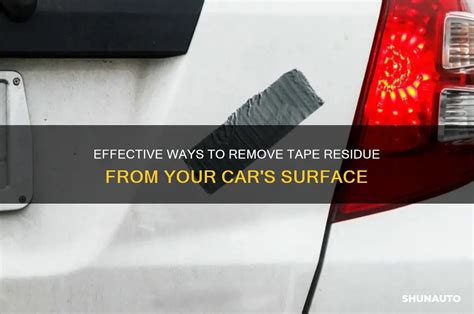 how to clean tape residue