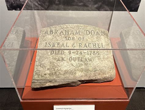 Original Doan Outlaw Grave Marker Donated To Doylestown Museum