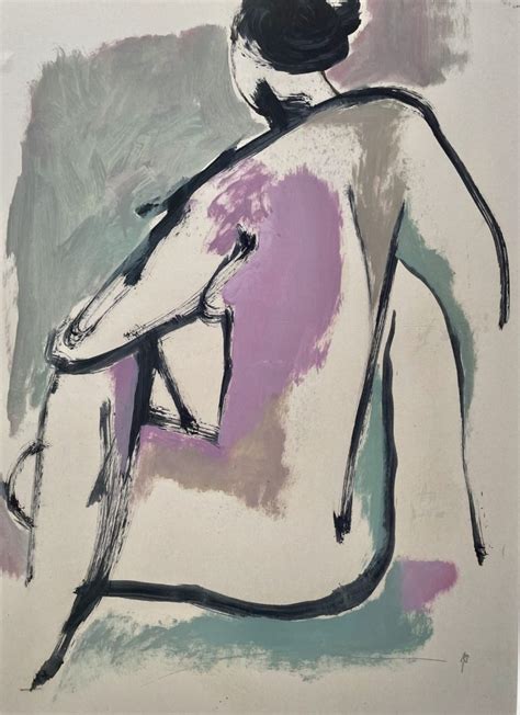 Anthea Stilwell Seated Nude II Nadia Waterfield Fine Art